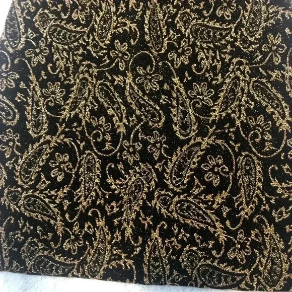 XS Black and Gold Shimmer New Years Eve Mini Dress​ - Picture 4 of 5